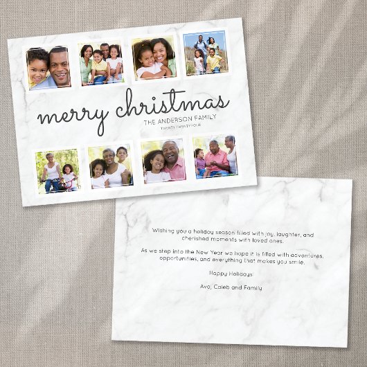 Marble Script Foto Collage Weihnachten