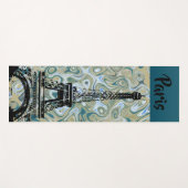 Marble Sky Eiffel Tower Design Yogamatte (Vorderseite (Horizontal))