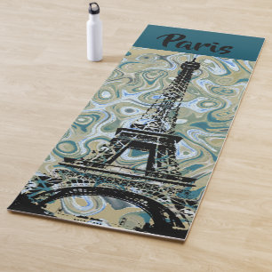 Marble Sky Eiffel Tower Design Yogamatte