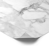 Marble SLAY Rose Gold Glitzer Poster (Ecke)