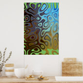 Marble Slick Metallic Poster (Küche)