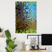 Marble Slick Metallic Poster (Heimbüro)