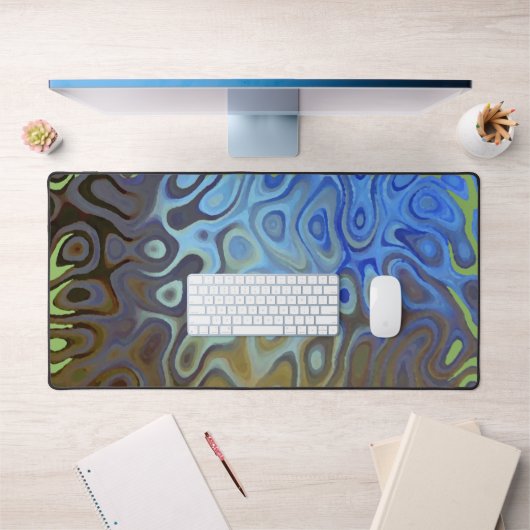 Marble Slick Metallic Schreibtischunterlage (Büro 1)