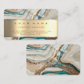 Marble Social Media Manager Content Manager Visitenkarte (Vorne/Hinten)