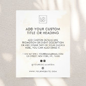 Marble Square Custom Business Logo Social Media Flyer