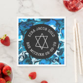 Marble Star von David Custom B'nai Bat Bar Mitzvah Serviette (Beispiel)