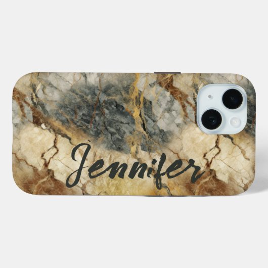 Marble Stone 15 iPhone / iPad Gehäuse Case-Mate iPhone Hülle (Rückseite (Horizontal))