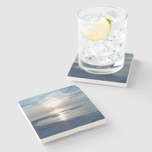 Marble Stone Beach Untersetzer (Seitenansicht)
