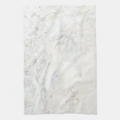 Marble Stone Bright Carrara Beige Ivory Gray Handtuch (Vertikal)