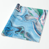 Marble Stone Bright Colors Geschenkpapier (Ungerollt)