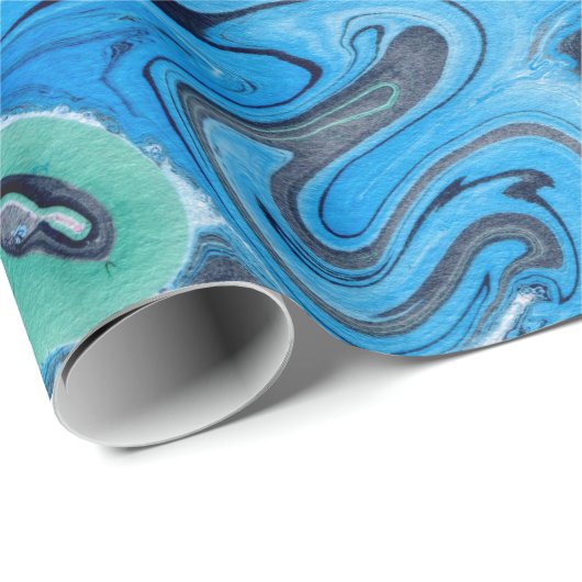 Marble Stone Bright Colors Geschenkpapier (Rolleneckpunkt)