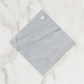 Marble Stone Diamond Gefälligkeitstags Geschenkanhänger (Rückseite)