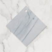 Marble Stone Diamond Gefälligkeitstags Geschenkanhänger (Rückseite)