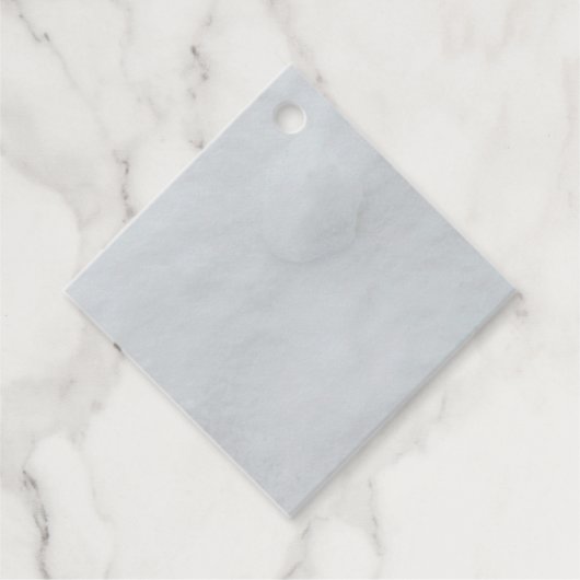 Marble Stone Diamond Gefälligkeitstags Geschenkanhänger (Vorderseite)