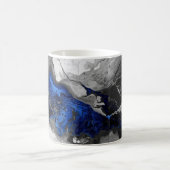 Marble Stone, Electric Blue, Black, Grey printed Kaffeetasse (Mittel)