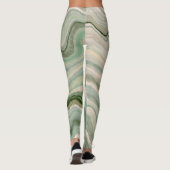 Marble Stone Graphic All-Over-Print Leggings (Rückseite)