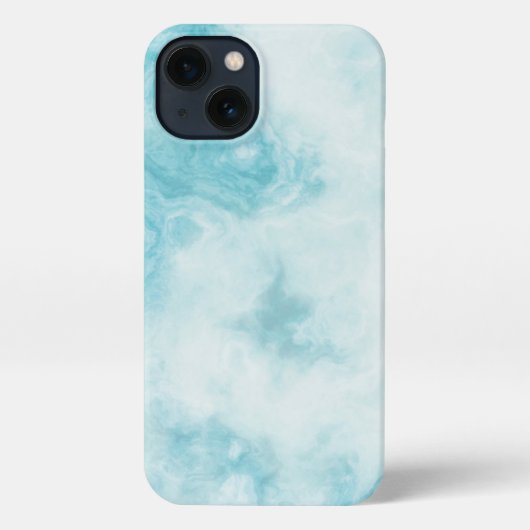 Marble Stone Green iPhone 13 Hülle (Rückseite)