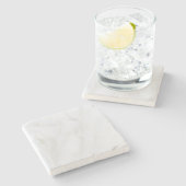 Marble Stone Marble Steinuntersetzer (Seitenansicht)