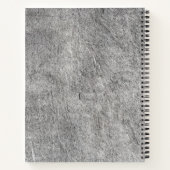 Marble Stone Muster Spiral Notebook Notizblock (Rückseite)