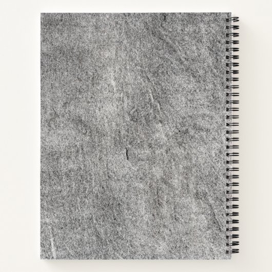 Marble Stone Muster Spiral Notebook Notizblock (Rückseite)
