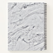 Marble Stone Muster Spiral Notebook Notizblock (Rückseite)