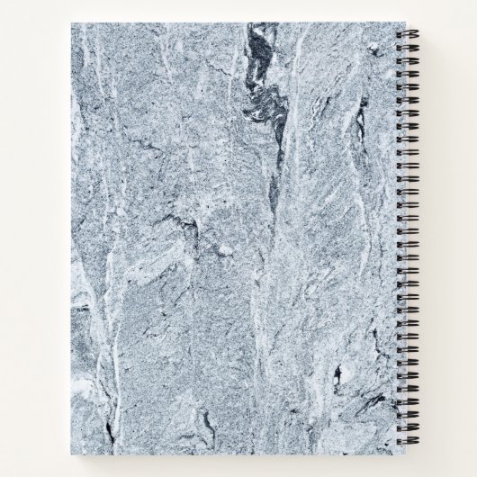 Marble Stone Muster Spiral Notebook Notizblock (Rückseite)