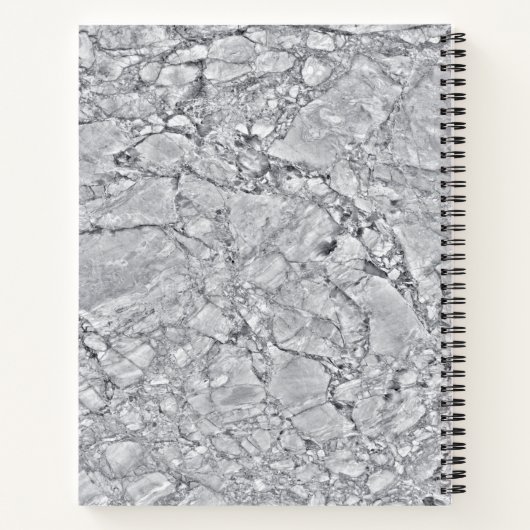 Marble Stone Muster Spiral Notebook Notizblock (Rückseite)