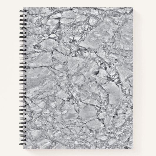 Marble Stone Muster Spiral Notebook Notizblock (Vorderseite)