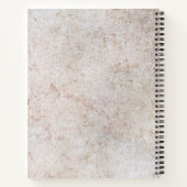Marble Stone Muster Spiral Notebook Notizblock (Rückseite)