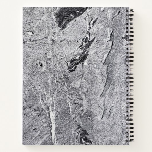 Marble Stone Muster Spiral Notebook Notizblock (Rückseite)