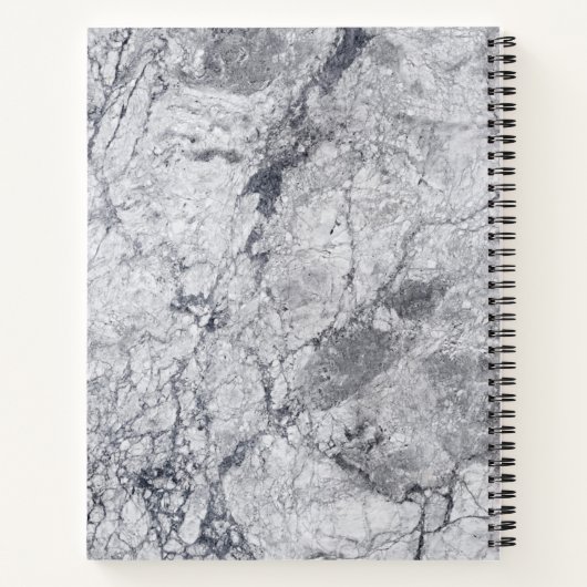 Marble Stone Muster Spiral Notebook Notizblock (Rückseite)