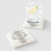 Marble Stone Untersetzer (Seitenansicht)