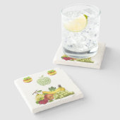 Marble Stone Untersetzer (Seitenansicht)