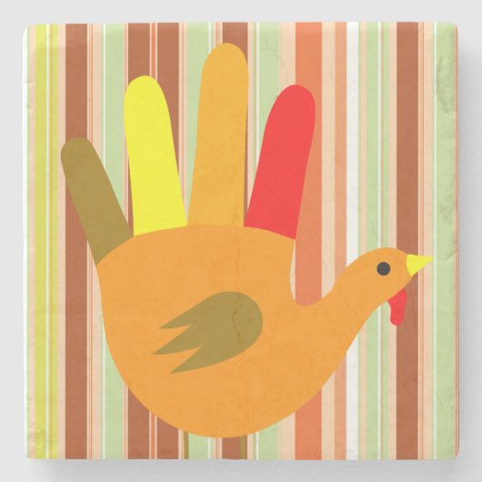 Marble Stone Untersetzer Erntedank (Vorderseite)