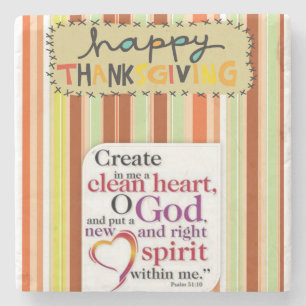 Marble Stone Untersetzer Erntedank