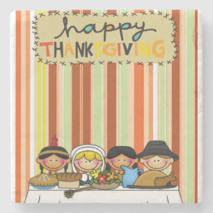 Marble Stone Untersetzer Erntedank