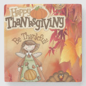 Marble Stone Untersetzer Erntedank (Vorderseite)