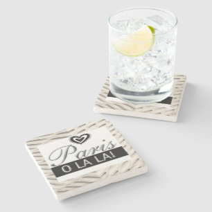 Marble Stone Untersetzer Frankreich, Paris