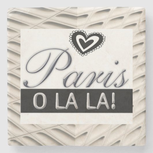 Marble Stone Untersetzer Frankreich, Paris (Vorderseite)