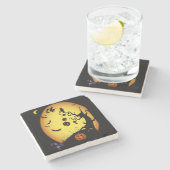 Marble Stone Untersetzer Halloween (Seitenansicht)