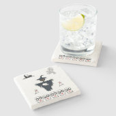 Marble Stone Untersetzer Halloween (Seitenansicht)