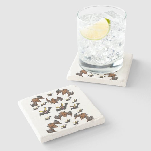 Marble Stone Untersetzer Halloween (Seitenansicht)