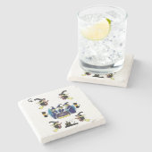 Marble Stone Untersetzer Halloween (Seitenansicht)