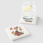 Marble Stone Untersetzer Halloween (Seitenansicht)