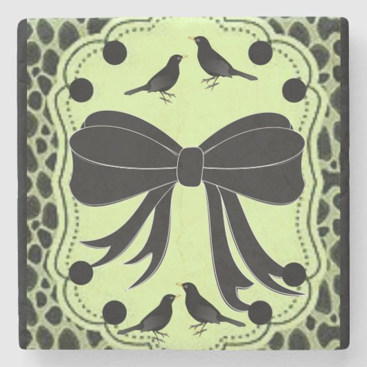 Marble Stone Untersetzer Leopard (Vorderseite)