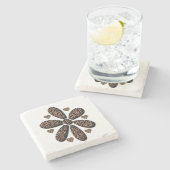 Marble Stone Untersetzer Leopard (Seitenansicht)