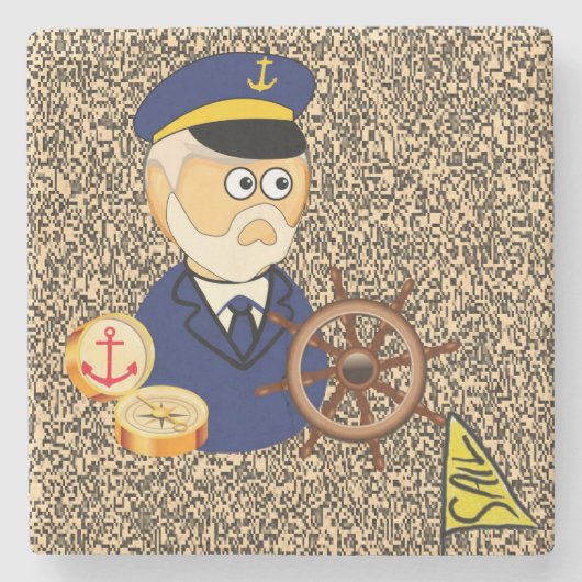 Marble Stone Untersetzer Sailing (Vorderseite)