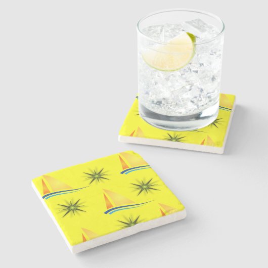 Marble Stone Untersetzer Sailing (Seitenansicht)