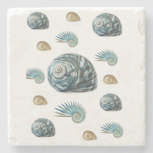Marble Stone Untersetzer Seashell (Vorderseite)
