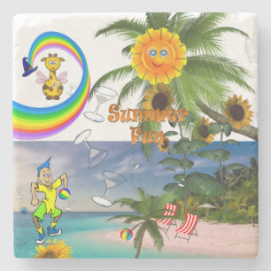 Marble Stone Untersetzer Sommerspass